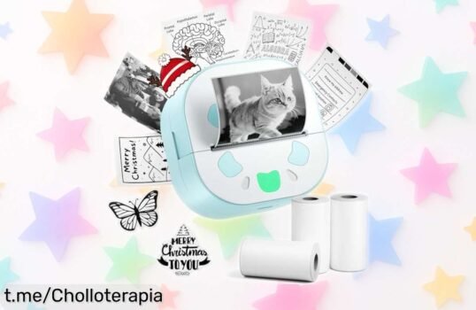 Mini impresora de pegatinas Yowell D21, conecta por Bluetooth y aprovecha este precio loco para dar vida a tus notas y listas ¡No dejes pasar esta oferta única!