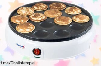 Mini pancake maker Bestron Poffertjes a precio loco: disfruta de deliciosas mini tortitas en un instante y sin líos, ¡no dejes pasar este super chollo y lleva la diversión a tu mesa!