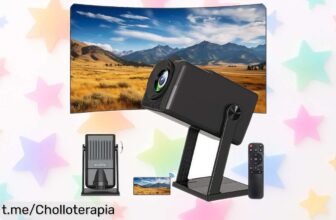 Mini proyector portátil 4K con Android 11 y altavoces integrados: llevás tus pelis al siguiente nivel a un precio de ganga que no se repetirá. ¡Haz tu compra hoy!