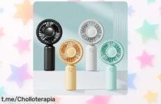 Mini ventilador portátil USB recargable, silencio total y frescura al instante. ¡No pierdas esta oportunidad de tener calor cero a un precio increíble!