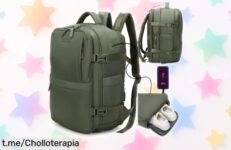 Mochila de viaje 1990s para Ryanair con expansión y bolsillo antirrobo, un ofertón que te hará viajar seguro ¡No pierdas esta oportunidad única!