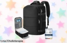 Mochila de viaje Samfolk con 12 bolsillos y compartimento para zapatos, organización total que te hará disfrutar al máximo tus escapadas, ¡no te la pierdas!