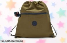 Mochila mediana Kipling SUPERTABOO con todos los espacios que necesitas y un llavero de peluche a precio loco, ¡hazla tuya antes de que vuelen!