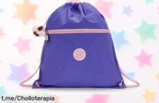 Mochila mediana Kipling SUPERTABOO, resistente y de secado rápido a un precio loco que te hará sonreír: ¡No dejes pasar este ofertón y enfréntate al día sin preocupaciones!