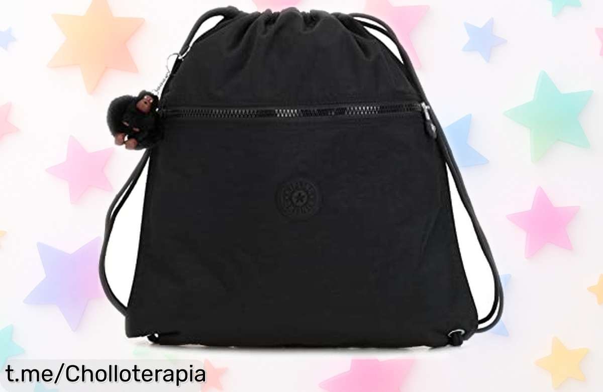 Mochila mediana Kipling Supertaboo impermeable, perfecta para tus aventuras: llévatela ahora a un precio tirado y disfruta de cada momento sin miedo al agua.