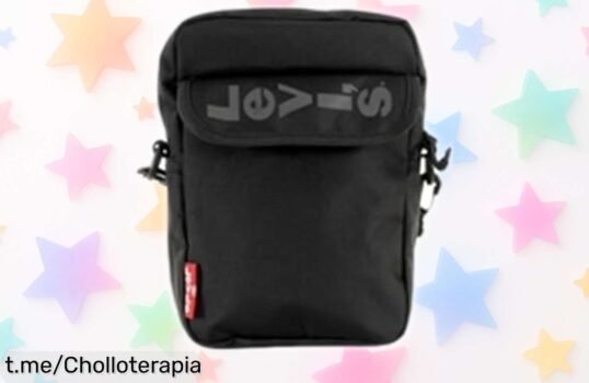 Mochila mini cruzada Levi's con bandolera ajustable, duradera y segura, ¡caída de precio impresionante que no querrás dejar escapar!