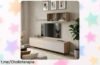 Mueble de salón Miroytengo Bari con diseño molón y espacio para todo, ¡está más barato que nunca y lista para montar! No dejes pasar este ofertón.