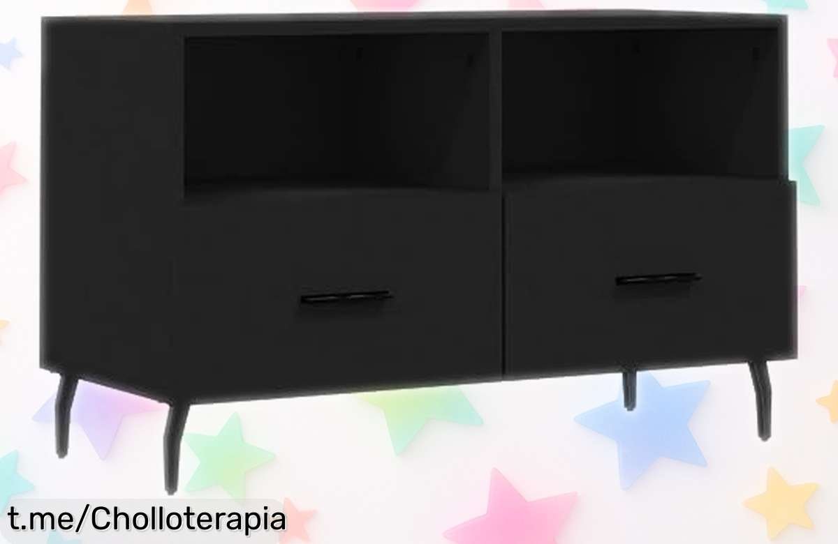 Mueble para TV vidaXL, el aliado perfecto para tu salón con enorme espacio y fácil de limpiar a un precio que parece broma. ¡No te lo pierdas!