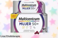 Multicentrum Mujer 50+: multivitamínico increíble con vitamina C y zinc a precio de escándalo que impulsa tu energía y cuida tus huesos, ¡no te lo pierdas!
