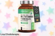 Multivitaminas VitaBright para hombre y mujer: ¡súper chollo de 400 tabletas que te darán energía todo el día! No dejarás pasar este precio loco, ¡aprovéchalo ya!