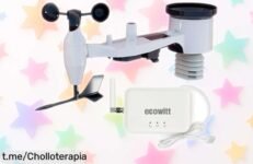 No te pierdas esta estación meteorológica ECOWITT GW3002 con 7 sensores inalámbricos, ¡un chollo increíble que llevará tu pasión por el tiempo a otro nivel!