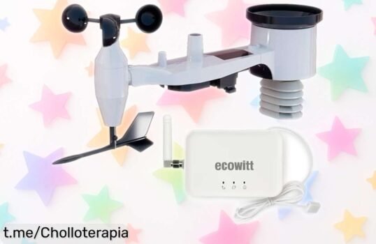 No te pierdas esta estación meteorológica ECOWITT GW3002 con 7 sensores inalámbricos, ¡un chollo increíble que llevará tu pasión por el tiempo a otro nivel!