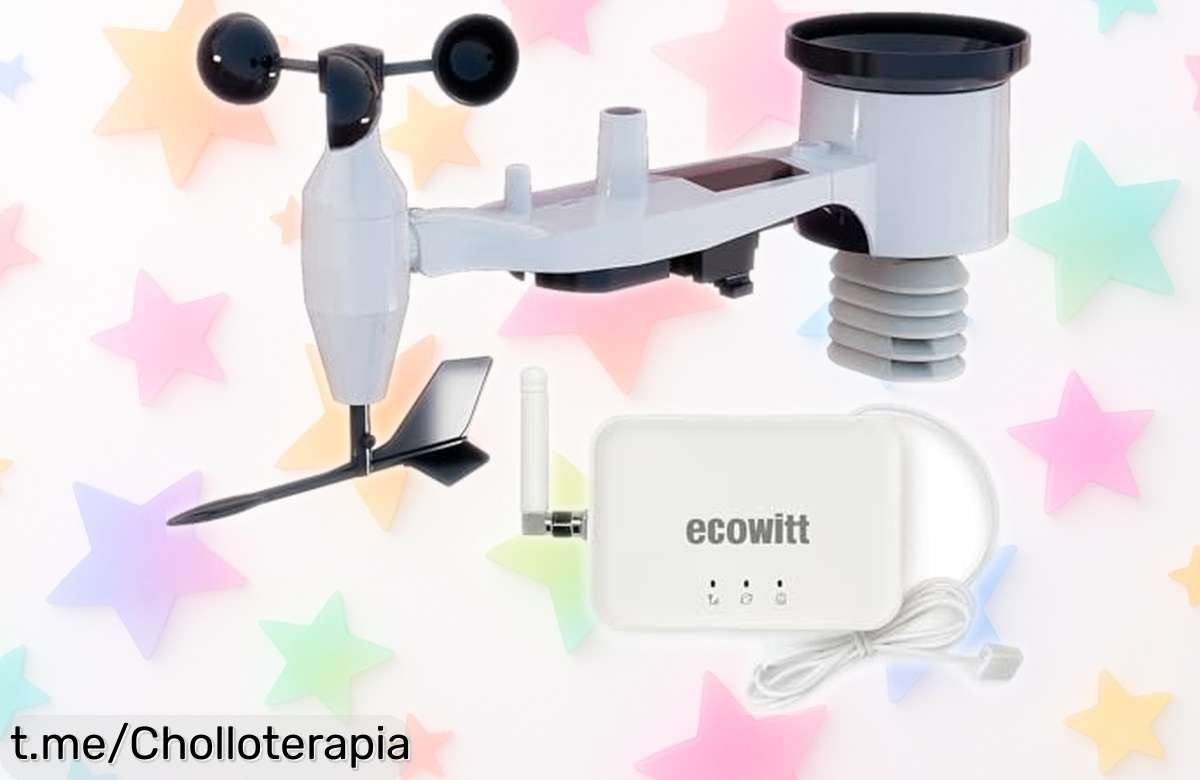 No te pierdas esta estación meteorológica ECOWITT GW3002 con 7 sensores inalámbricos, ¡un chollo increíble que llevará tu pasión por el tiempo a otro nivel!