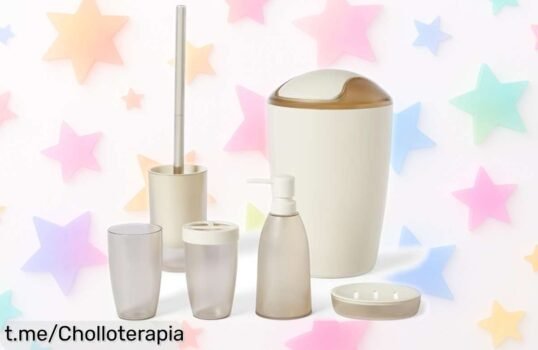 Organiza tu baño de manera fácil con el kit completo de Amazon Basics, ¡es un precio escandaloso que no querrás dejar pasar!