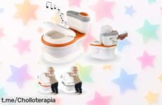 Orinal para bebés Mobiclinic® kids con sonido divertido y cubeta extraíble: ¡hace del pipí un juego increíble a precio de risa! No dejes pasar esta oferta única.