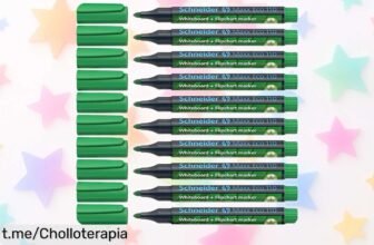 Pack de 10 rotuladores para pizarra blanca Schneider Maxx Eco 110 a un precio irreal que no puedes dejar pasar, escribe sin preocupaciones y dale color a tus ideas ahora mismo.