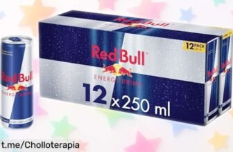 Pack de 12 latas de bebida energética Red Bull a un precio loco que te dará el empujón que necesitas para rendir al máximo ¡No te lo pierdas, tu energía está esperando!