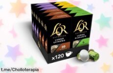 Pack de 120 cápsulas L’OR Espresso Lungo, un ofertón para disfrutar varios sabores y experiencias de café con intensidad a precio reducido. ¡No esperes más y hazte con el tuyo!