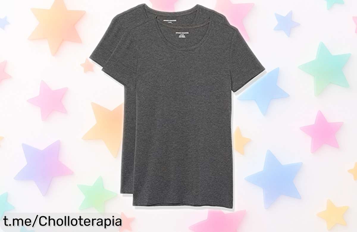Pack de 2 camisetas básicas Amazon Essentials a precio loco: renueva tu armario con comodidad y estilo, ¡no dejes pasar este ofertón espectacular!