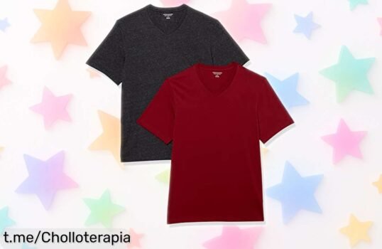 Pack de 2 camisetas básicas Amazon Essentials a un precio de locura que no podrás dejar pasar, ¡hazte con ellas y dale estilo a tu día a día!