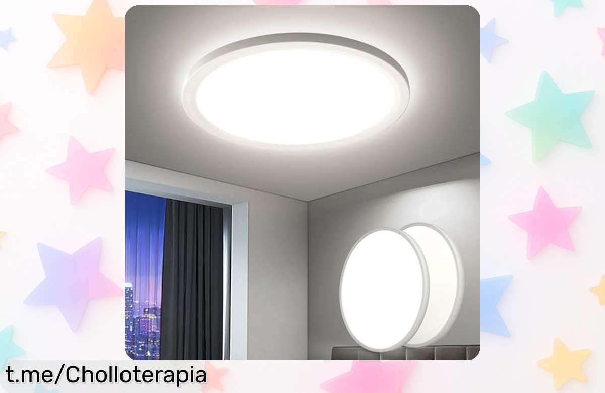 Pack de 2 plafones LED Easy Eagle de techo súper finos y fáciles de montar, aprovecha este precio loco y disfruta una luz cálida que hará brillar tu hogar. ¡No te lo pierdas!