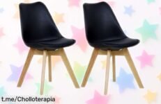 Pack de 2 sillas WOLTU BH29sz2, diseño moderno y acolchadas, ahora a un precio increíble. ¡Aprovecha este ofertón que hará brillar tu comedor!