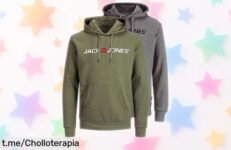 Pack de 2 sudaderas con capucha Jack & Jones a un precio loco, perfectas para deslumbrar en cualquier ocasión. ¡Hazte con el ofertón antes de que desaparezca!