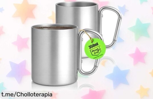 Pack de 2 tazas térmicas comfour®: ¡mantén tus bebidas a la temperatura ideal mientras disfrutas de la naturaleza! Aprovecha este ofertón que está tirado de precio ahora mismo.