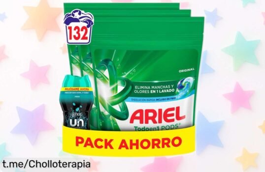 Pack de 3 Ariel Pods Original con Perlas Fresh: lleva a casa un chollo increíble y sorprendente para que tu ropa siempre luzca limpia y fresca sin complicaciones. ¡Aprovecha ya esta rebaja!