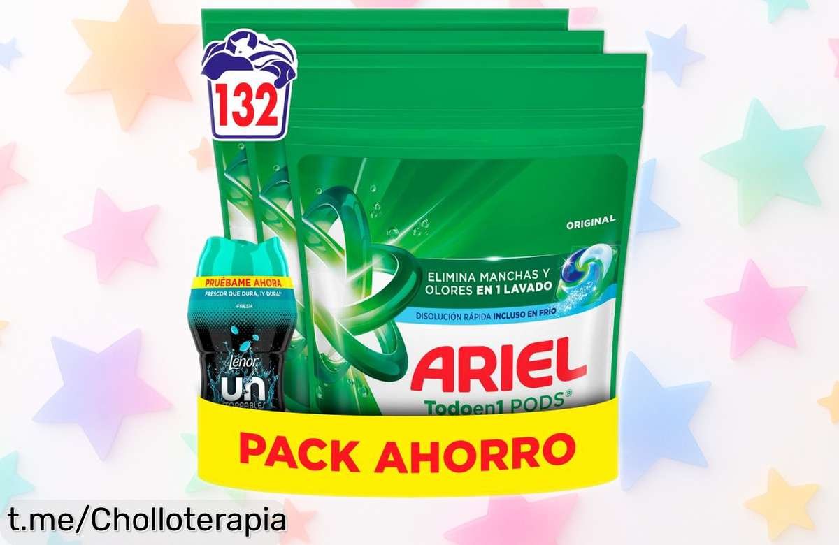 Pack de 3 Ariel Pods Original con Perlas Fresh: lleva a casa un chollo increíble y sorprendente para que tu ropa siempre luzca limpia y fresca sin complicaciones. ¡Aprovecha ya esta rebaja!