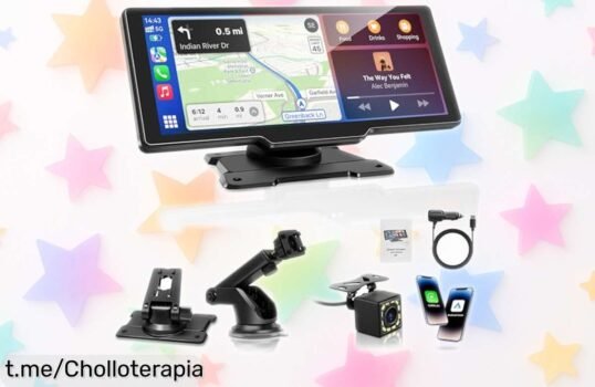 Pantalla táctil Carpeer con Carplay y Android Auto a precio loco, disfruta de navegación en tiempo real y cámara HD, una super oportunidad que no puedes dejar escapar.