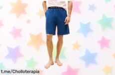 Pantalón corto Tommy Hilfiger de algodón elástico a precio de ganga, ideal para relajarte y lucir siempre genial. ¡No te pierdas esta oportunidad única!