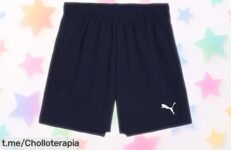 Pantalón corto para peques PUMA teamRISE Jr a precio nunca visto, se ajusta perfecto y seca rápido. ¡No dejes pasar esta oportunidad que hará sonreír a tus peques!