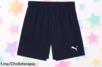 Pantalón corto para peques PUMA teamRISE Jr a precio nunca visto, se ajusta perfecto y seca rápido. ¡No dejes pasar esta oportunidad que hará sonreír a tus peques!