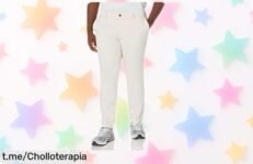Pantalones chinos ajustados de Amazon Essentials con cremalleras, ¡rebaja increíble para que tu armario brille! No dejes pasar esta oportunidad y mejora tu estilo hoy mismo.