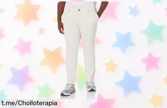 Pantalones chinos ajustados de Amazon Essentials con cremalleras, ¡rebaja increíble para que tu armario brille! No dejes pasar esta oportunidad y mejora tu estilo hoy mismo.