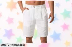 Pantalones cortos Zetieny para hombre, súper fresquitos y transpirables: ¡ofertón que no podrás dejar escapar este verano! Tu estilo merece lucir genial.