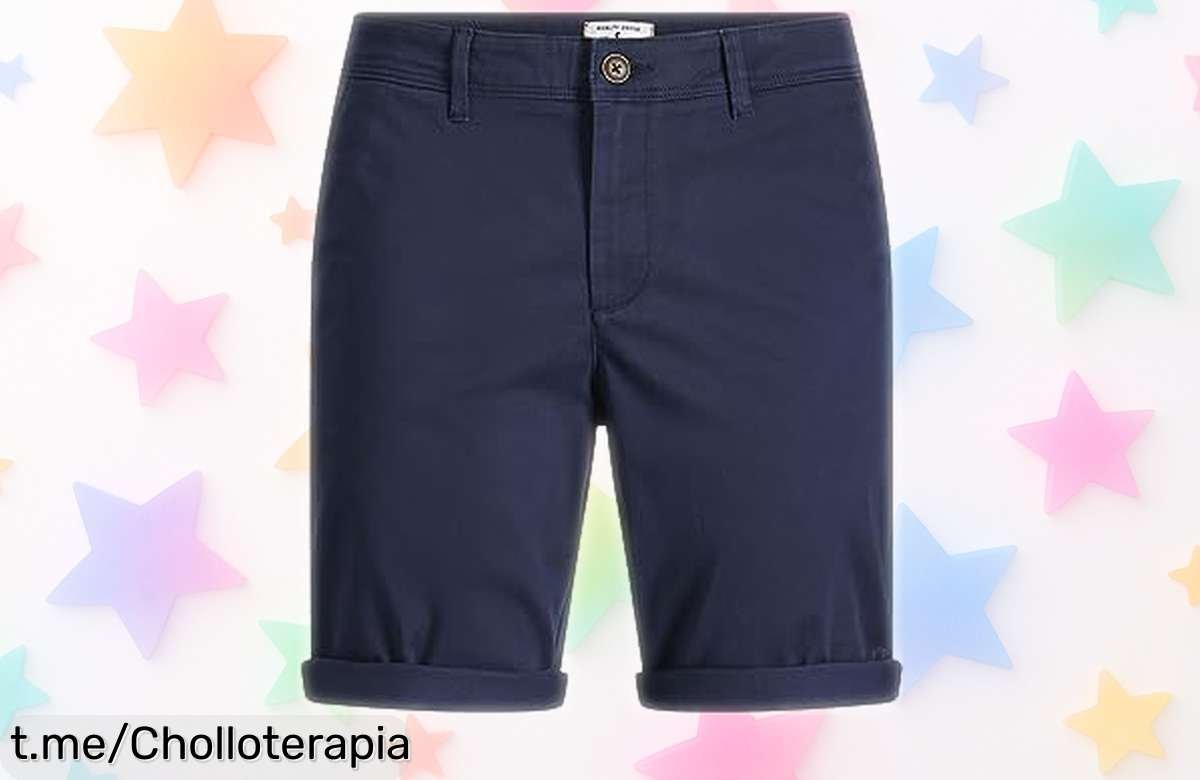 Pantalones cortos chinos JACK & JONES que sientan de maravilla, ahora a un precio loco para cambiar tu estilo sin complicaciones. ¡No te lo pierdas!