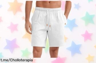 Pantalones cortos de lino SwissWell para hombre a un precio brutal: comodidad y estilo que llevas contigo, ¡no dejes pasar esta oportunidad única!