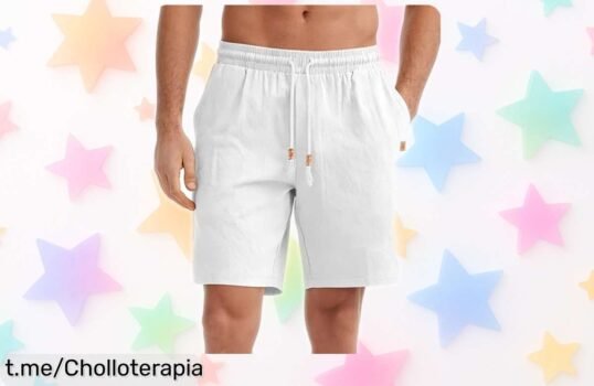 Pantalones cortos de lino SwissWell para hombre a un precio brutal: comodidad y estilo que llevas contigo, ¡no dejes pasar esta oportunidad única!