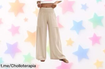 Pantalones de lino para mujer con bolsillos profundos y diseño suelto, ¡super chollo a un precio loco que te hará brillar cada día!