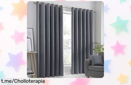 Par de cortinas Fusion Strata que bloquean la luz y dan un toque clásico a tu hogar, ahora con precio loco para darle nueva vida a tus ventanas sin esfuerzo.