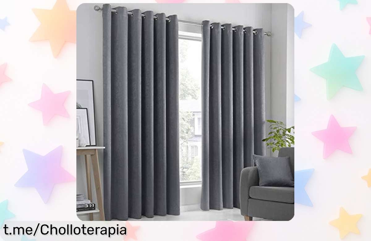 Par de cortinas Fusion Strata que bloquean la luz y dan un toque clásico a tu hogar, ahora con precio loco para darle nueva vida a tus ventanas sin esfuerzo.