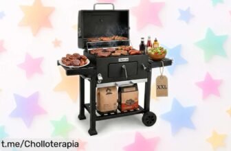Parrilla XXL de carbón Amig Fireplus con ruedas y bandejas plegables a precio loco: ¡ideal para tus asados y sin complicaciones! Aprovecha este chollazo antes que se agote.