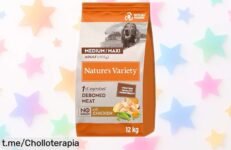Pienso para perros adultos Nature's Variety No Grain con pollo, nutrido y saludable por un precio de locura que hará feliz a tu mejor amigo. ¡No esperes más!