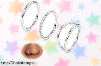 Piercing para nariz y oreja BodyBonita: lote de 3 piezas en acero inoxidable a un precio increíble, perfectas para brillar sin preocupaciones y siempre listas para tus nuevas aventuras.