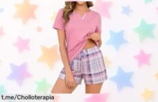 Pijama de mujer Marvmys en algodón suave con un precio inesperado que hará disfrutar tus momentos en casa como nunca antes. ¡No te lo pierdas!