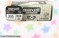 Pilas para relojes Maxel335 con calendario que duran una eternidad, ¡super chollo! No dejes pasar esta oportunidad y mantén tu reloj siempre a punto.