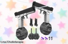 Pistola de agua eléctrica automática, ¡preparada para la batalla! Dispara con solo un botón y a precio regalao, no te quedes sin disfrutar del verano al máximo.
