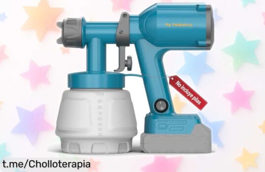 Pistola de pintura eléctrica Tilswall, ¡ultraligera y sin cable! Aprovecha este descuentazo y transforma tu hogar con un producto que hará brillar tus paredes.